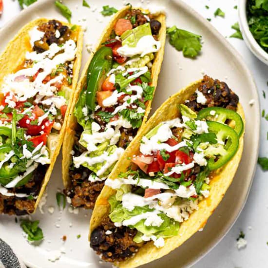 Crispy Black Bean Tacos