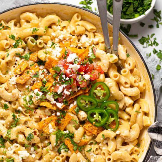 One Pot Mexican Mac and Cheese