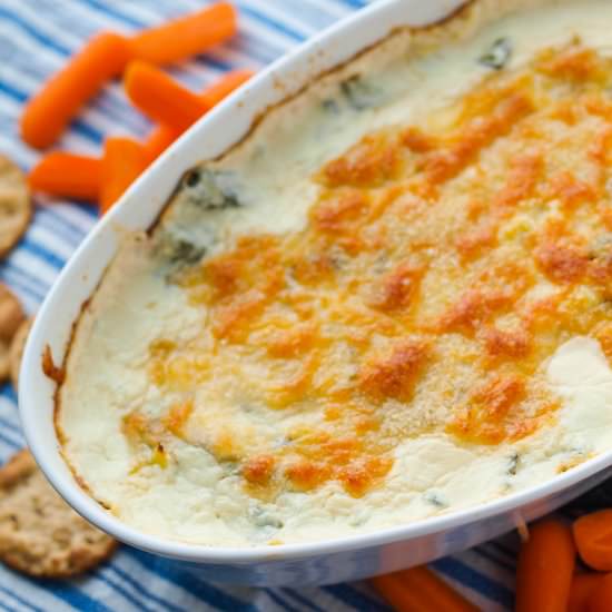 Healthy Spinach Artichoke Dip