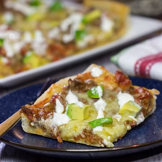 Deep Dish Taco Pizza