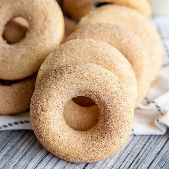 Cinnamon Sugar Baked Donuts