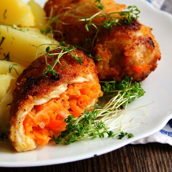 Pork chops with carrots