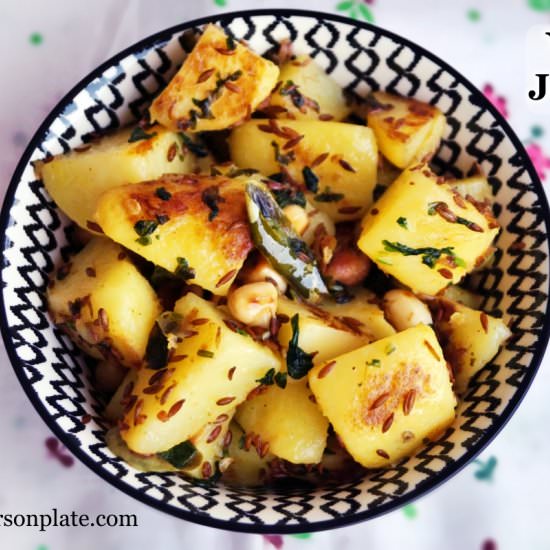 Spiced potatoes with cumin seeds