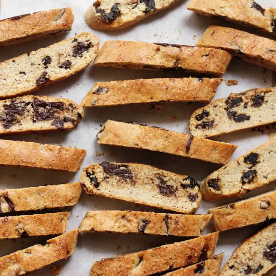 Chocolate Peanut Butter Biscotti