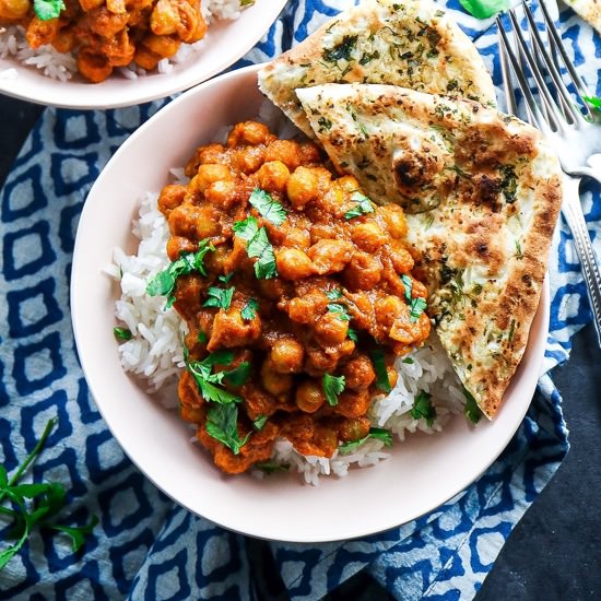 Instant Pot Red Curry Chickpeas