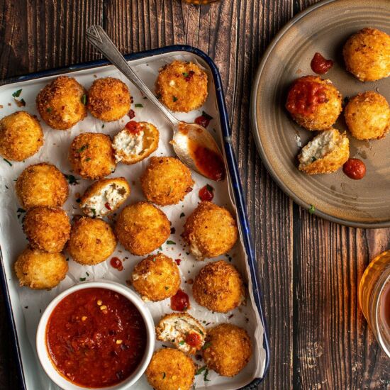 Fried Ricotta with Spicy Marinara