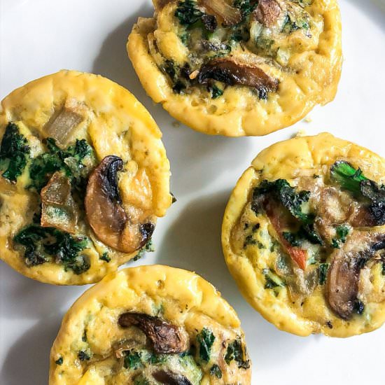 Mushroom Kale Egg Cups