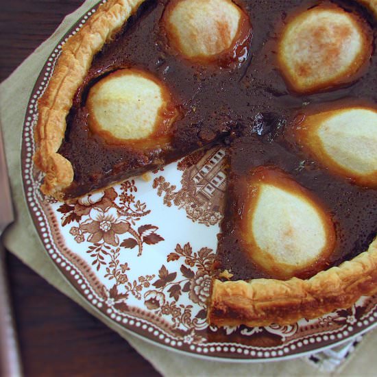 Sugar and pear pie