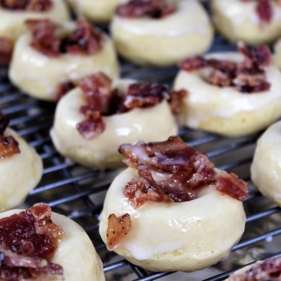 Maple Bacon Bourbon Donuts