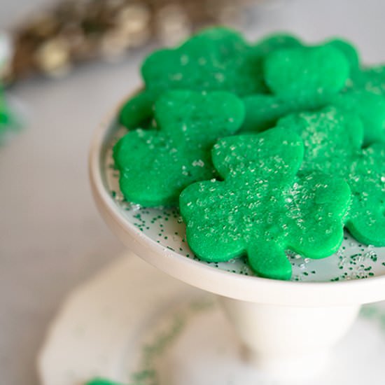 Irish Shamrock Sugar Cookies