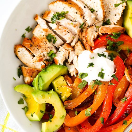 Quick and Healthy Chicken Fajitas
