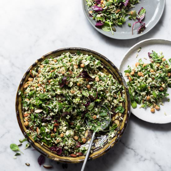 Life changing wild rice salad