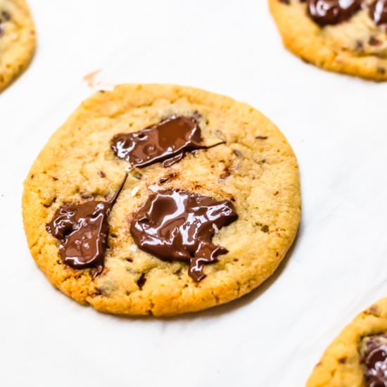 Salted chocolate chip cookies