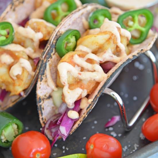 BOMB Shrimp Tacos