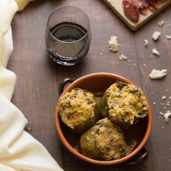 Filled artichokes