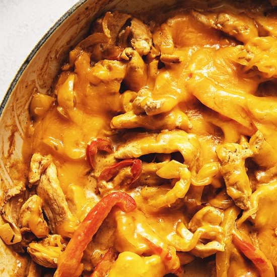 Keto Chicken Fajita Casserole