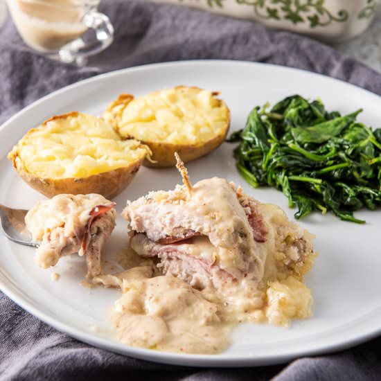 Baked Chicken Cordon Bleu