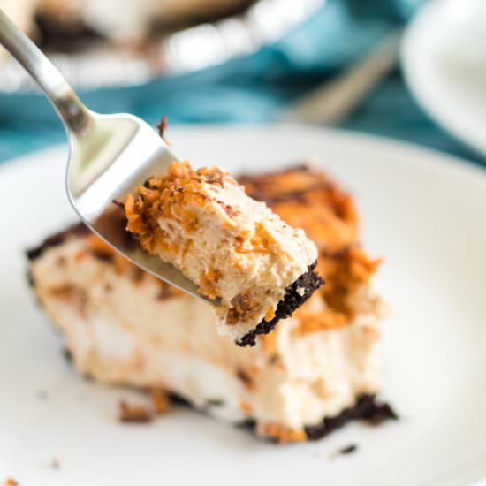 No Bake Butterfinger Pie