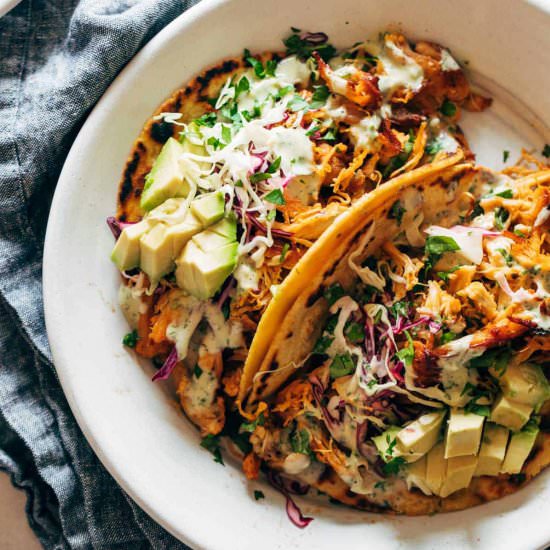 Instant Pot Buffalo Chicken Tacos