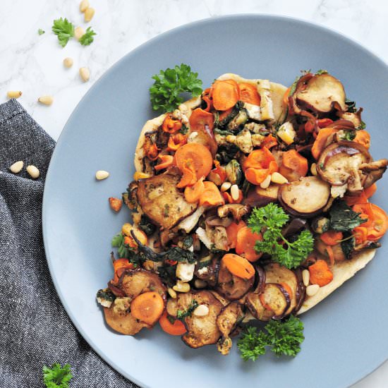 Baked vegetables