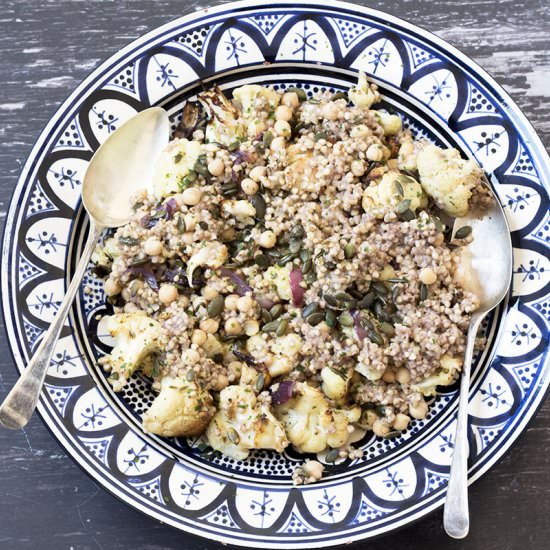 Buckwheat and cauliflower salad