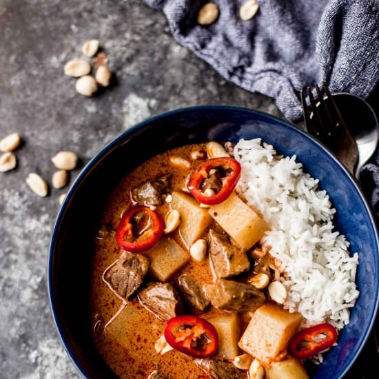 Thai Massaman Curry with Beef