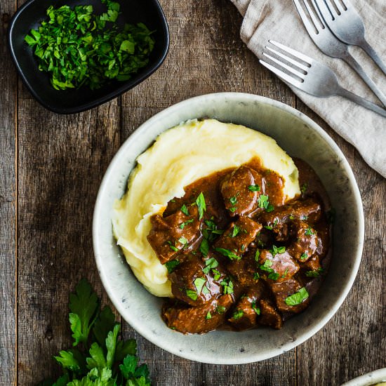 Instant Pot Beef Tips with Gravy