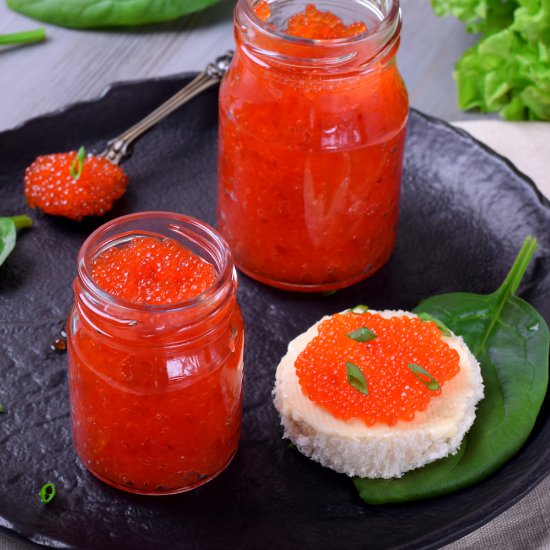 Homemade Salmon Caviar