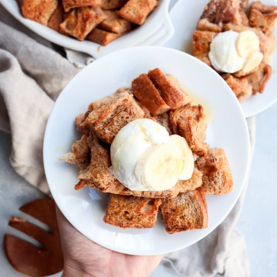 pb stuffed french toast bake