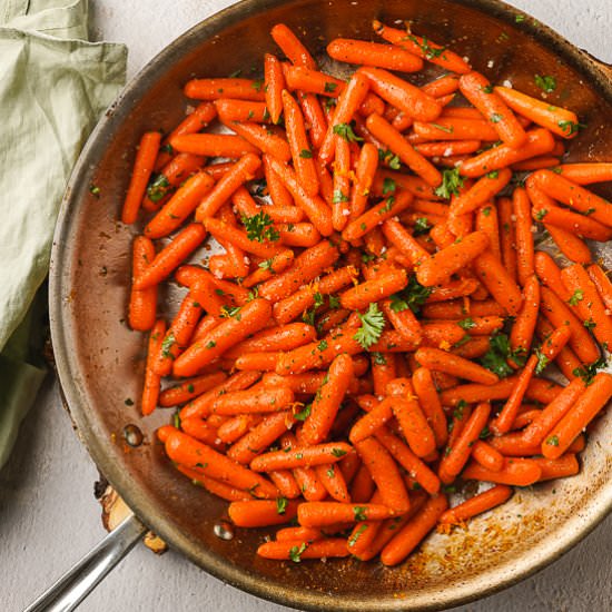 Easy Honey Orange Glazed Carrots