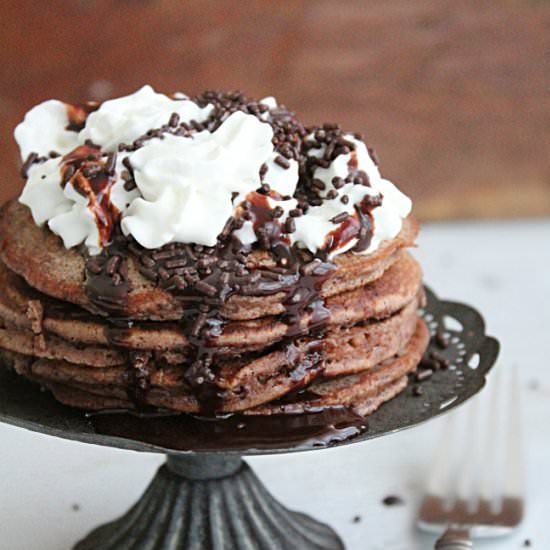 Brownie Batter Pancakes