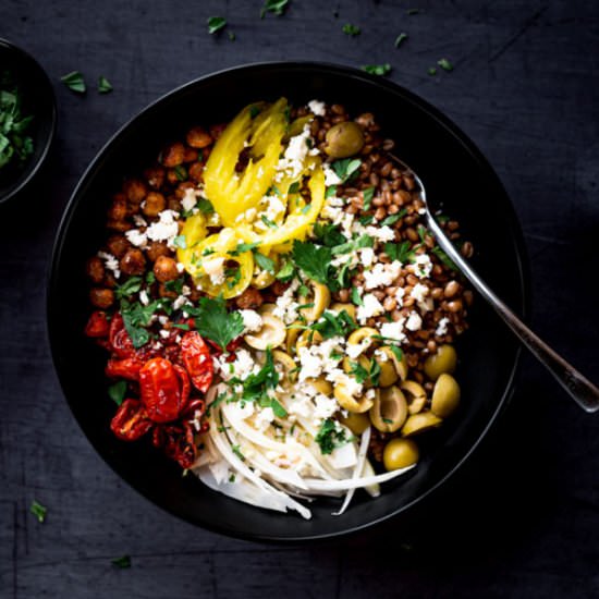 Zesty Italian Farro Bowl