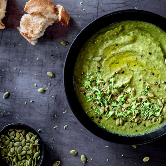 Broccoli Pea Soup