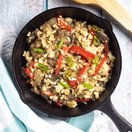 Mushroom Cauliflower rice