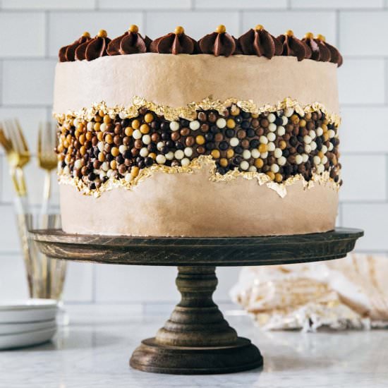 nutella fault line cake tutorial