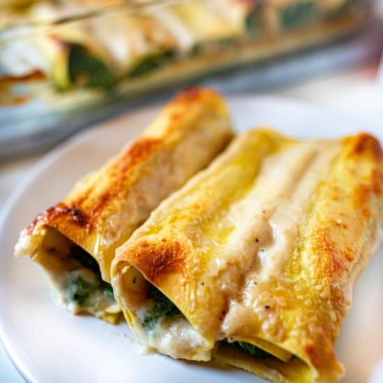 Spinach and Ricotta Cannelloni