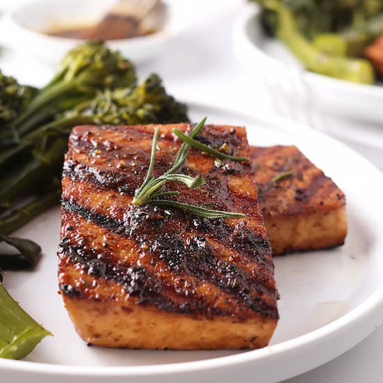 Blackened Pepper Tofu Steaks