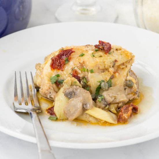 Tuscan Roasted Chicken Thighs