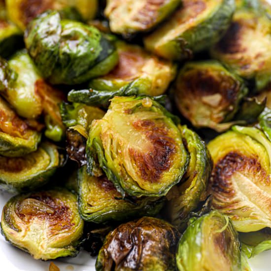 Glazed Asian Brussel Sprouts