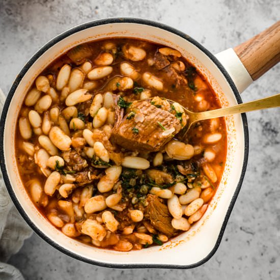Middle Eastern White Bean Stew