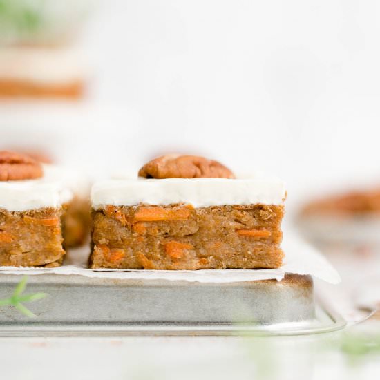 Healthy One-Bowl Carrot Cake Bars