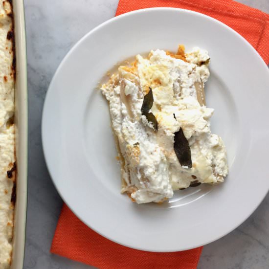 Butternut Squash Manicotti