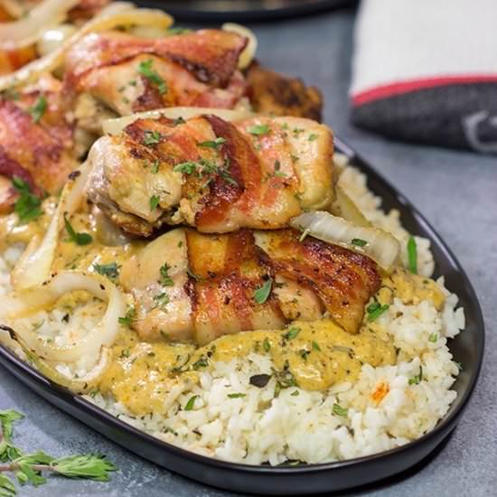 Bacon-Wrapped Chicken Thighs