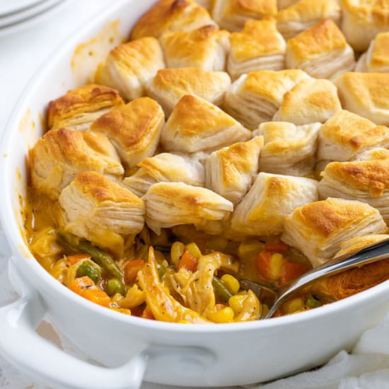 cheesy chicken pot pie