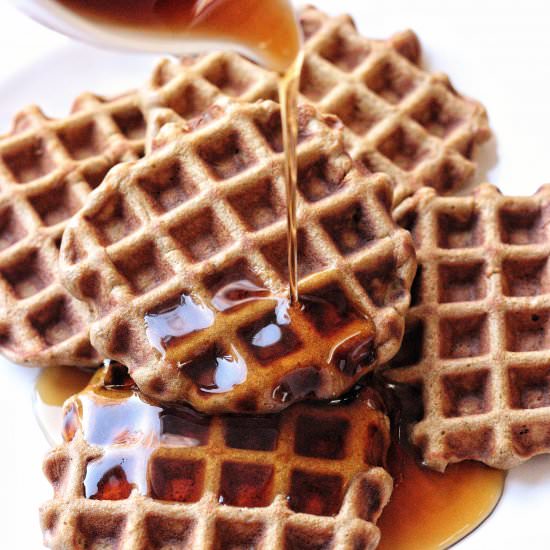 FLOURLESS Sweet Potato Waffles