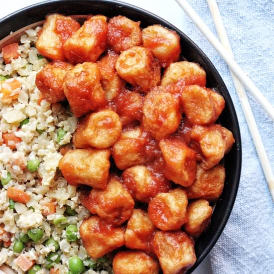 AIR FRY Sweet & Sour Cauli Gnocchi