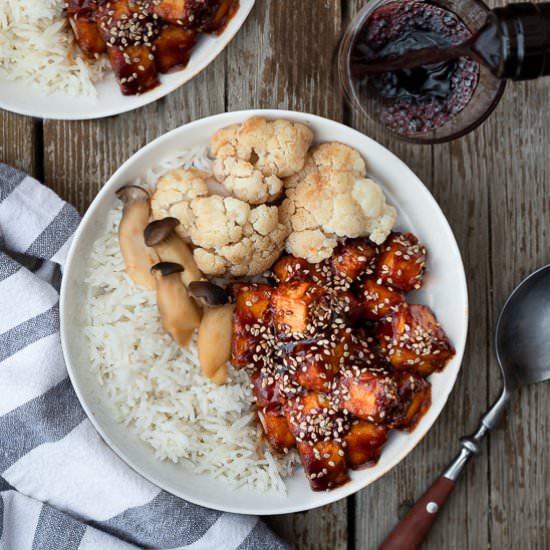 Finger-licking good sesame tofu