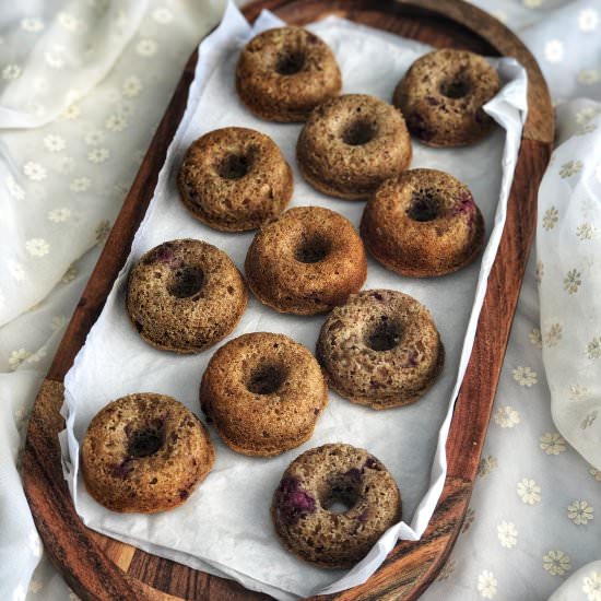 Zucchini pancake donuts [nut free]