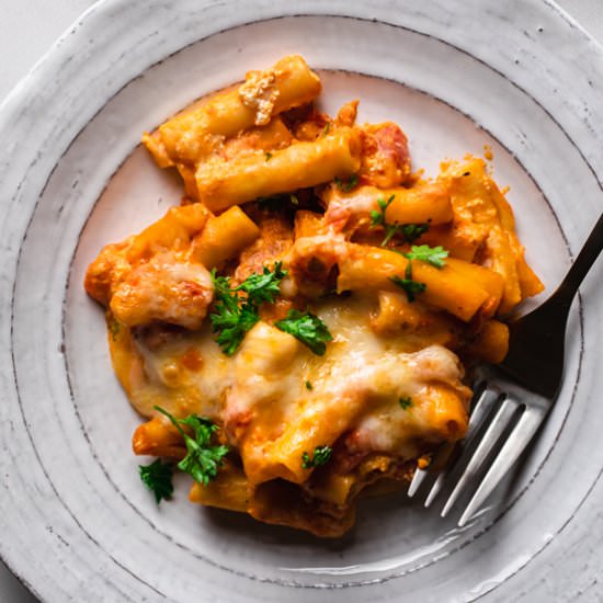 Meatless Baked Ziti