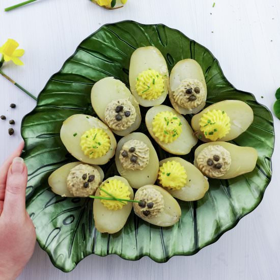 Vegan Deviled Potatoes